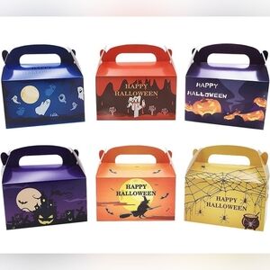Halloween Portable Treat Boxes with Handle (24 Pack) NEW